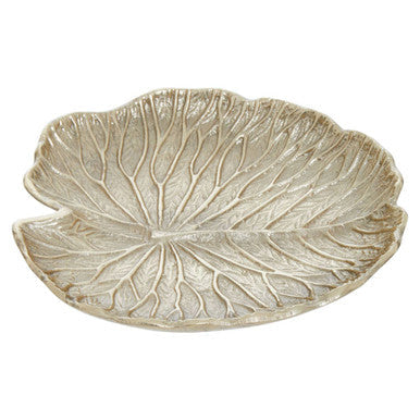 Small Gold Finish Lotus Leaf Plate