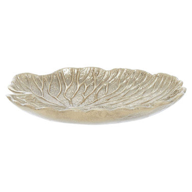 Small Gold Finish Lotus Leaf Plate