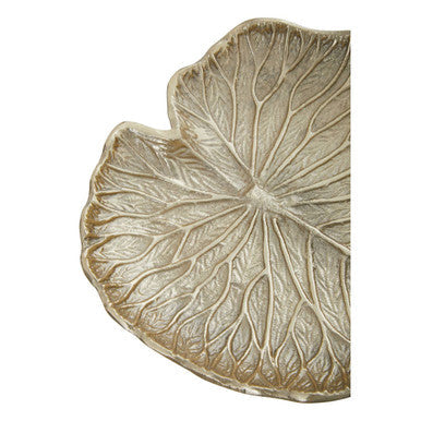 Small Gold Finish Lotus Leaf Plate