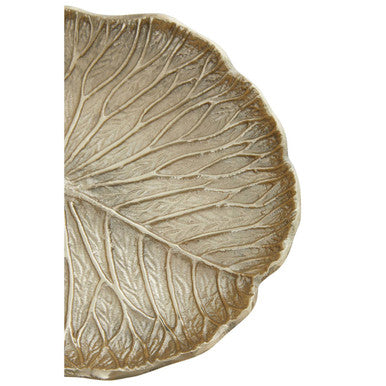 Small Gold Finish Lotus Leaf Plate