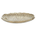 Large Gold Finish Lotus Leaf Plate