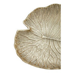 Large Gold Finish Lotus Leaf Plate