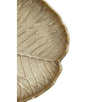 Large Gold Finish Lotus Leaf Plate