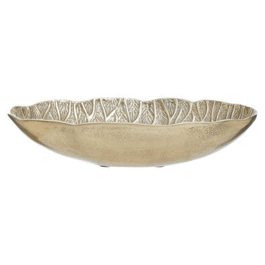 Gold Finish Lotus Leaf Bowl