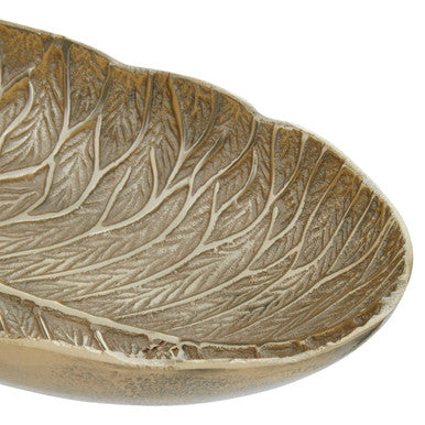 Gold Finish Lotus Leaf Bowl