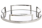 Silver Finish Mirrored Tray