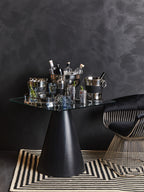 Silver Finish Mirrored Tray