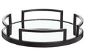 Matte Black Mirrored Tray