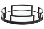 Matte Black Mirrored Tray