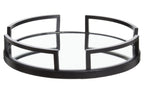 Matte Black Mirrored Tray