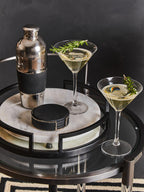 Matte Black Mirrored Tray
