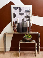 Matte Black Mirrored Tray