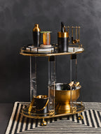 Matte Black Mirrored Tray