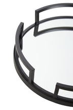 Matte Black Mirrored Tray