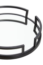 Matte Black Mirrored Tray