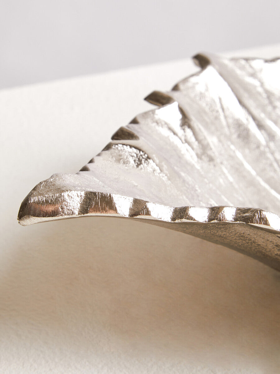 Silver Finish Leaf Dish