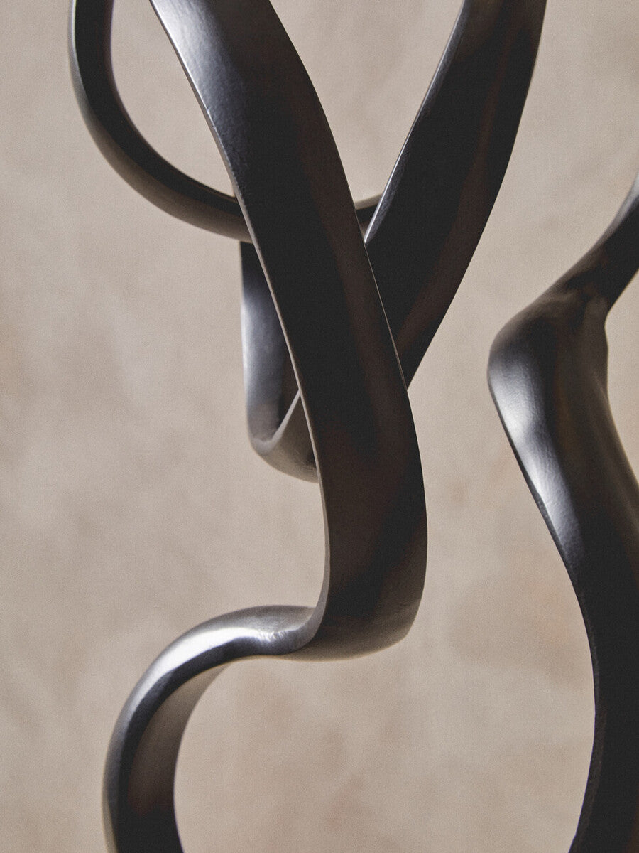 Black Finish Aluminium Knot Sculpture