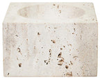 Travertine Square Decorative Bowl