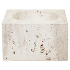 Travertine Square Decorative Bowl
