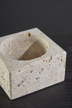 Travertine Square Decorative Bowl