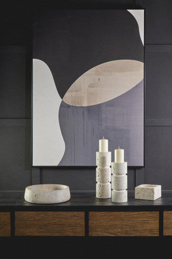 Travertine Square Decorative Bowl