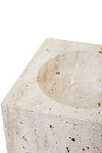Travertine Square Decorative Bowl