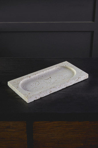 Travertine Rectangular Decorative Tray