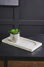 Travertine Rectangular Decorative Tray
