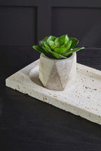 Travertine Rectangular Decorative Tray