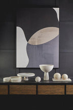Travertine Pedestal Bowl