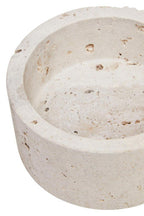 Travertine Round Trinket Box