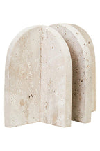 Travertine Set of 2 Arched Bookends