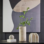Travertine Set of 2 Arched Bookends