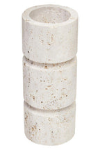 Travertine Small Candle Holder