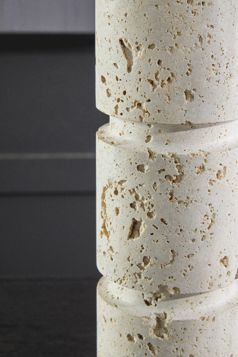 Travertine Large Candle Holder