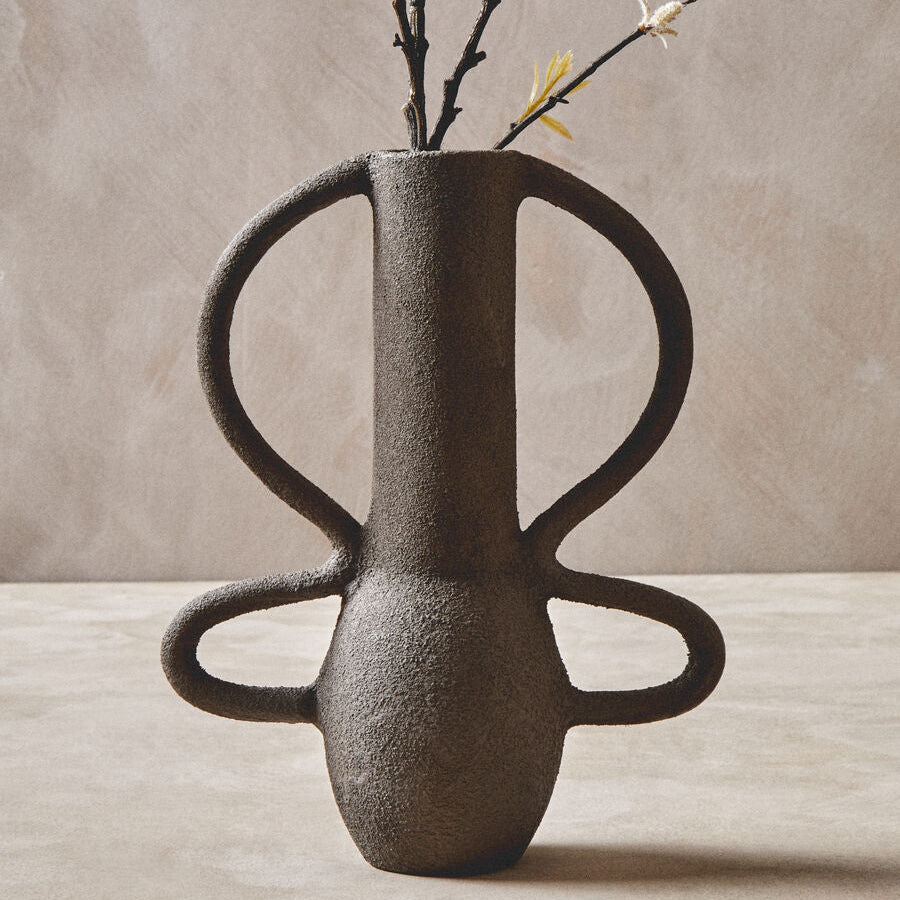 Small Textured Grey Vase