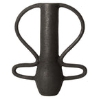 Large Textured Black Vase