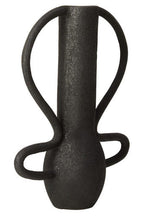 Large Textured Black Vase