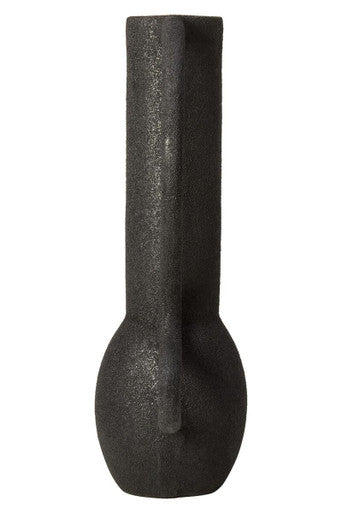 Large Textured Black Vase