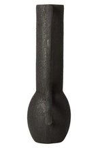 Large Textured Black Vase