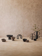 Large Textured Black Vase