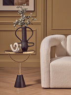 Large Textured Black Vase