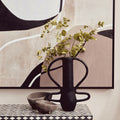 Large Textured Black Vase