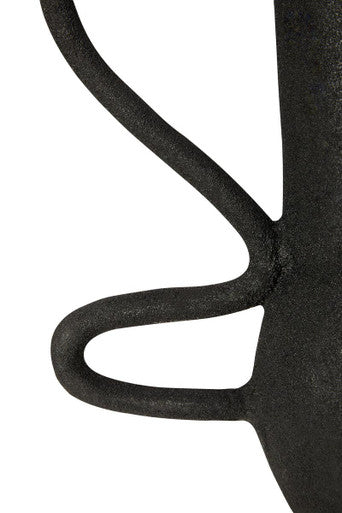 Large Textured Black Vase