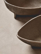 Set of 2 Textured Grey Bowls