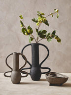 Set of 2 Textured Grey Bowls