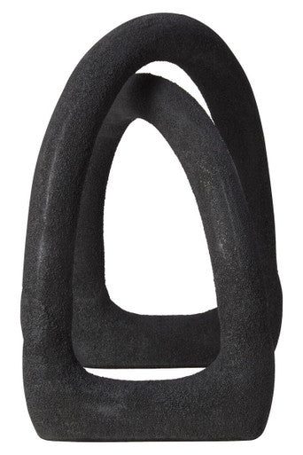Textured Black Sculpture