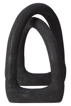 Textured Black Sculpture