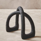 Textured Black Sculpture