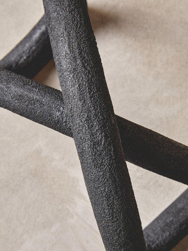 Textured Black Sculpture